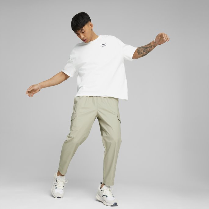 Klassiske Menns Vevde Bukser Pebble Grey Puma På Salg
