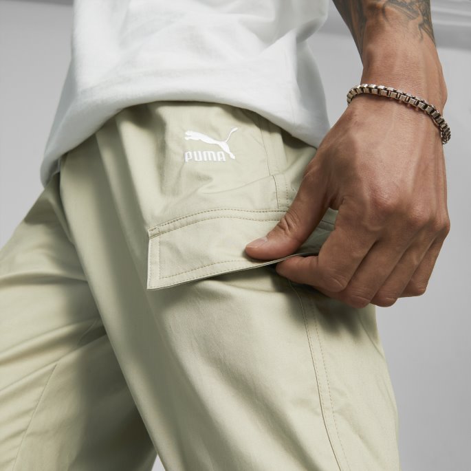 Klassiske Menns Vevde Bukser Pebble Grey Puma På Salg