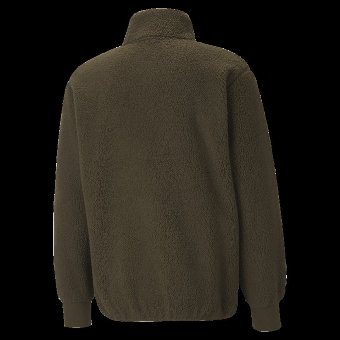 Dyp Oliven Puma På Salg Klassikere Sherpajakke Herre