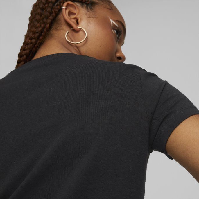 Classics Slim Tee Kvinner Puma På Tilbud Svart