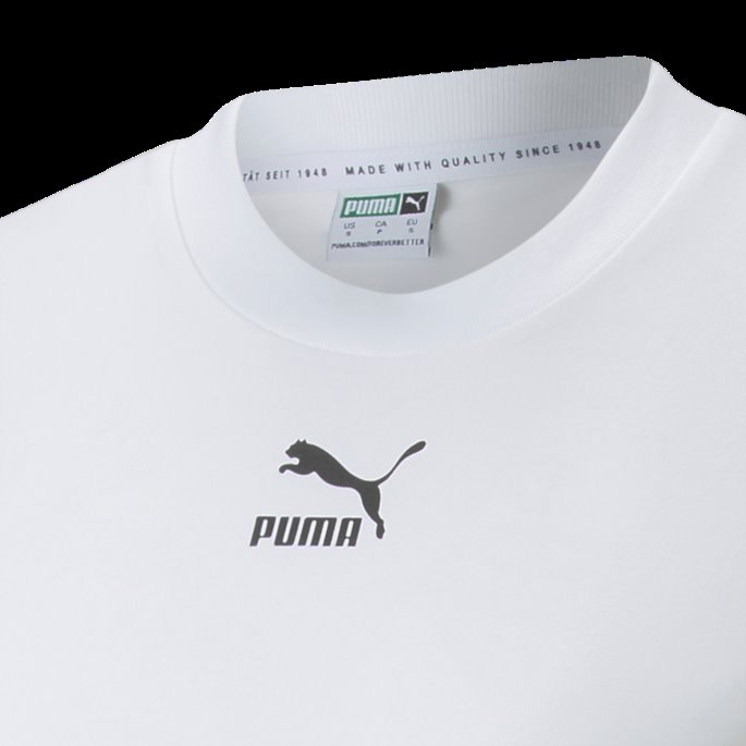 Hvit Puma På Salg Classics Slim Tee Kvinner