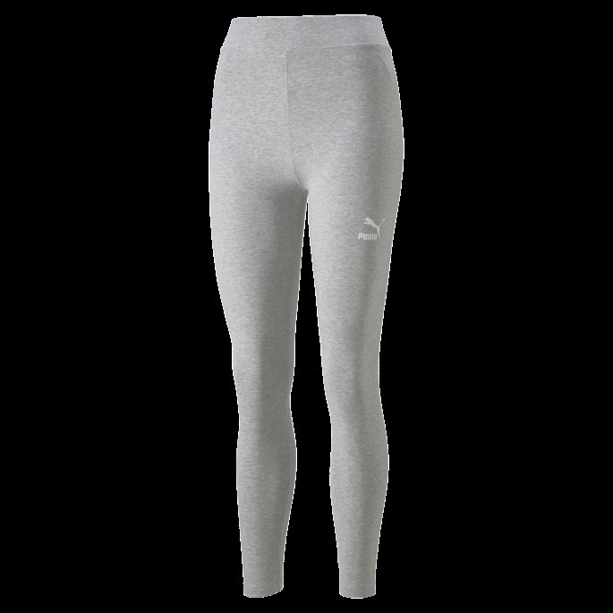 Puma På Tilbud Lys Grå Lyng Klassikere Høy Midje Leggings Kvinner