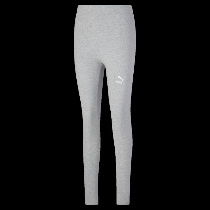 Klassiske Leggings Med Høy Midje For Kvinner Lysegrå Lyng Puma På Salg