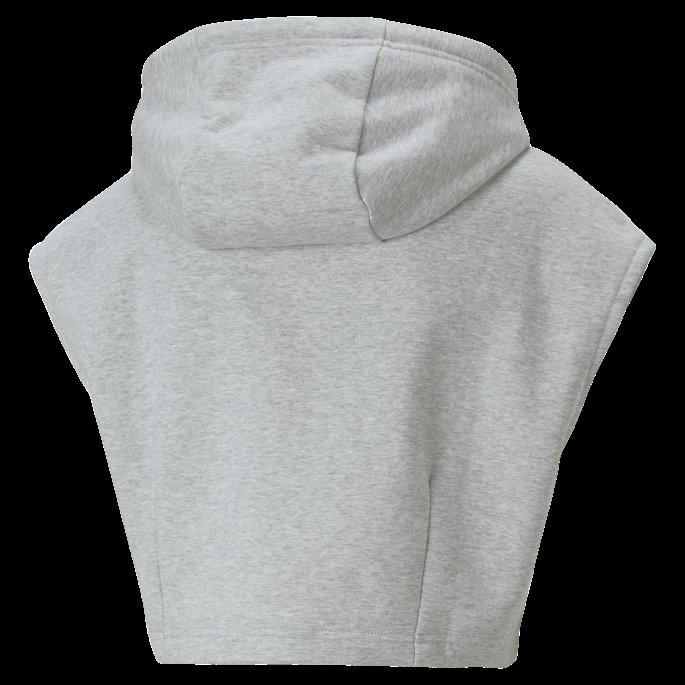 Lys Grå Lyng Våge å Hette Cropped Vest Kvinner Puma På Tilbud