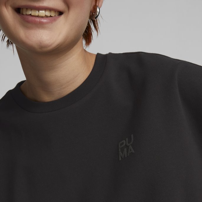 Infuse Relaxed Tee Kvinner Svart Puma På Tilbud