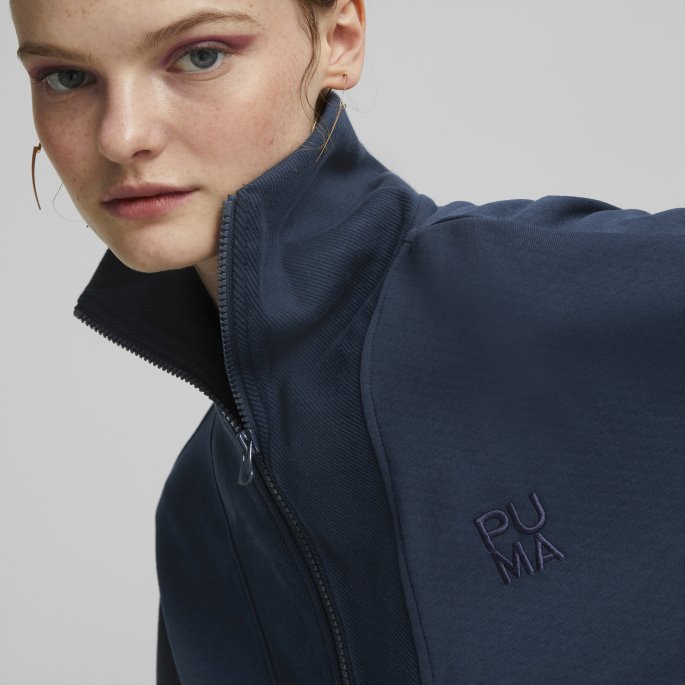 Infuse Sweatshirt Med Halv Glidelås Kvinner Puma På Tilbud Marineblå
