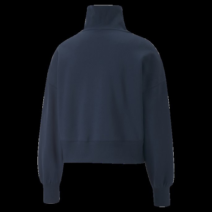 Infuse Sweatshirt Med Halv Glidelås Kvinner Puma På Tilbud Marineblå