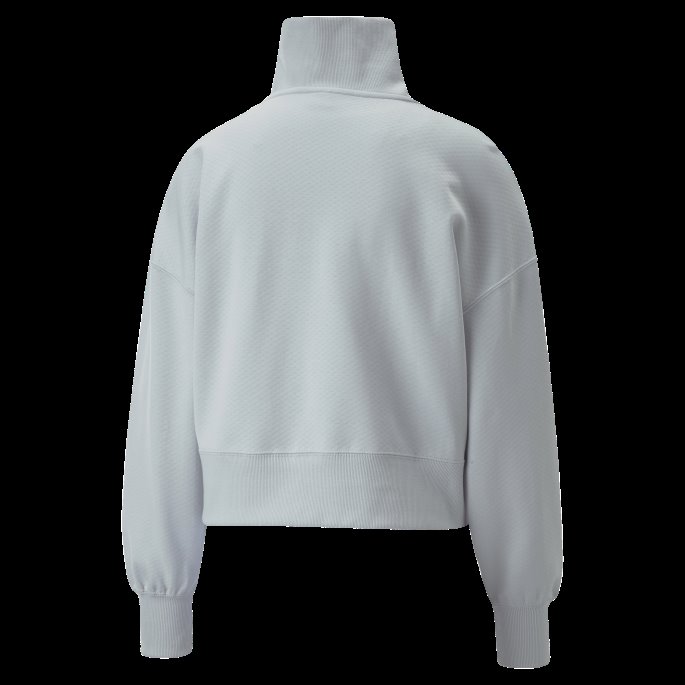 Infuse Halv Glidelås Sweatshirt Kvinner Puma På Tilbud Platina Grå