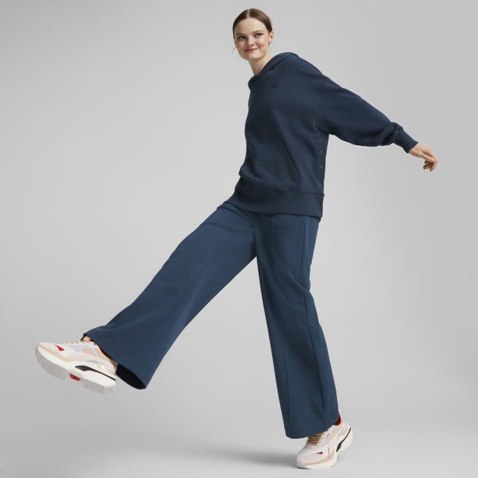 Marineblå Infuse Oversized Hettegenser Kvinner Puma På Tilbud