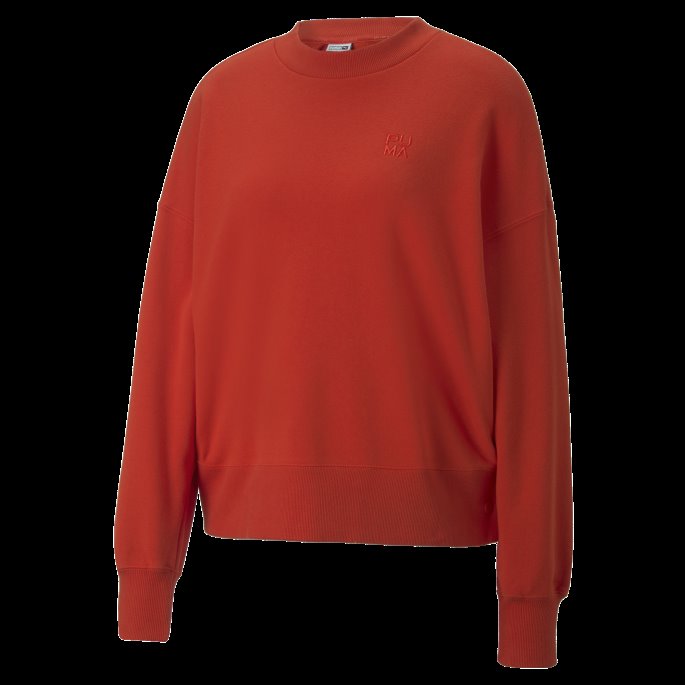 Infuse Crew Neck Sweatshirt Kvinner Brent Rød Puma På Salg