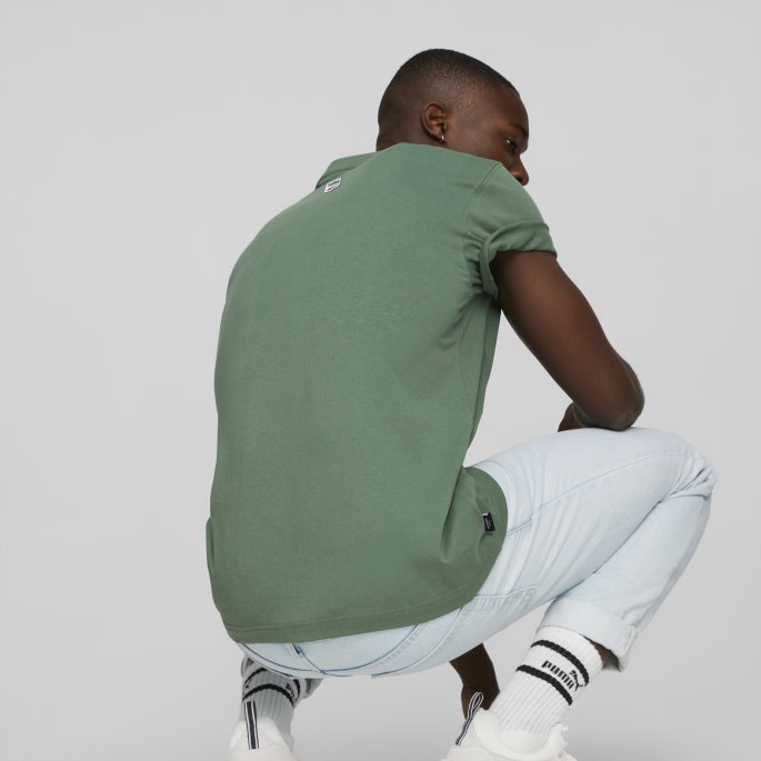 Puma På Salg Dyp Skog Sentrum Grafisk Tee Menn