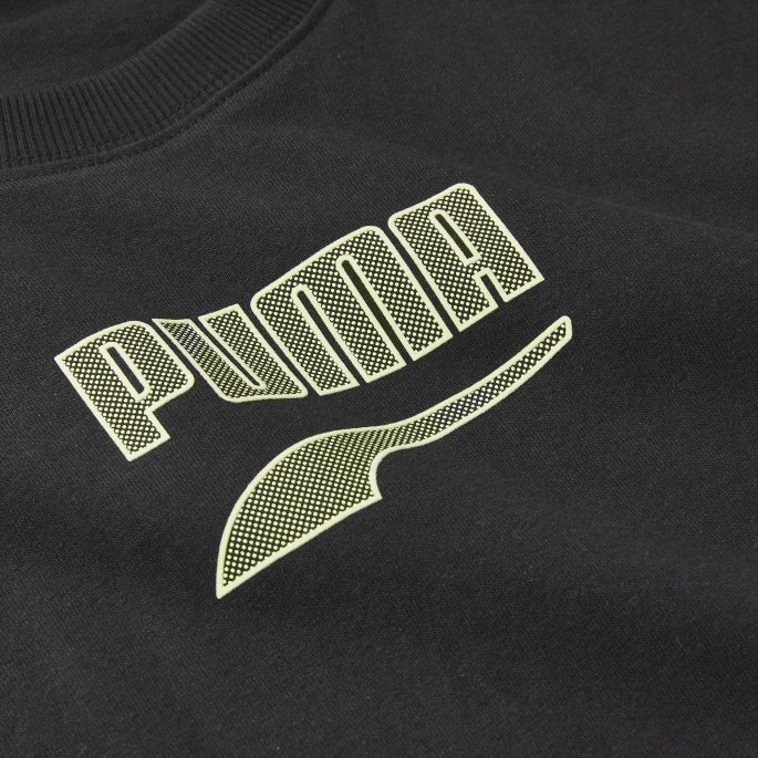 Puma På Salg Downtown Herre Logo T-skjorte Svart