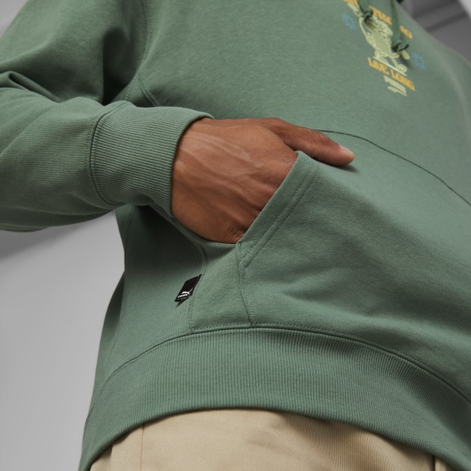 Puma På Salg Deep Forest Downtown Grafisk Hettegenser For Menn