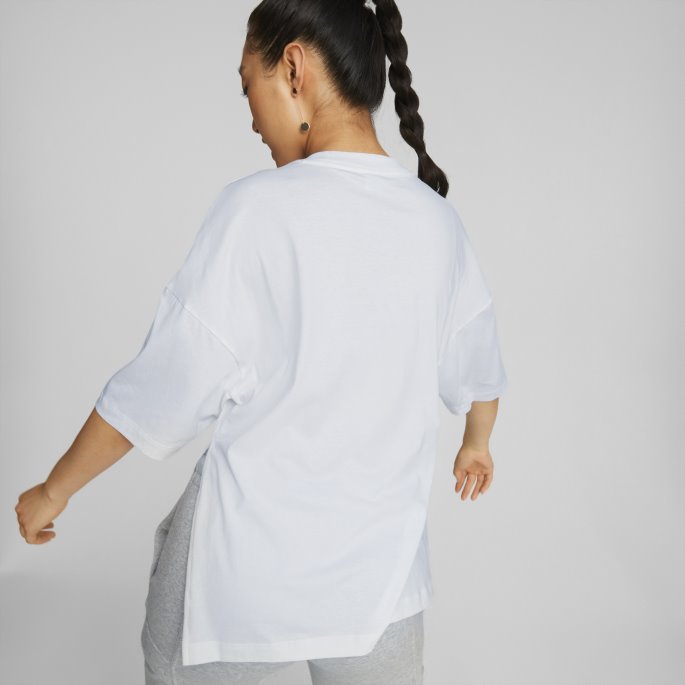 Hvite Klassikere Oversized Dame-t-skjorte Puma På Salg