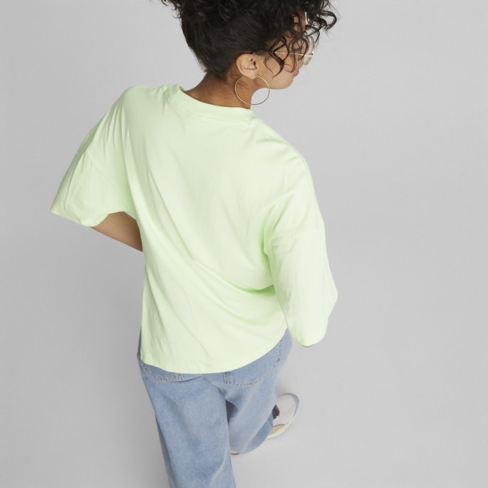 Puma På Tilbud Klassikere Oversized Tee Kvinner Pistasj