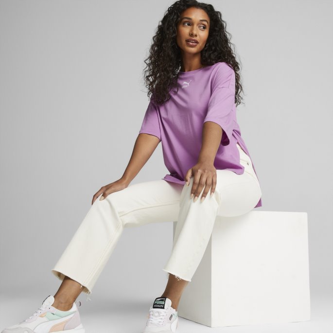 Klassikere Oversized Tee Kvinner Lilla Pop Puma På Salg