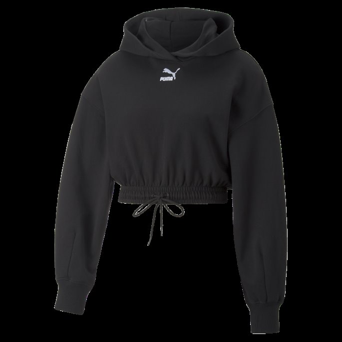 Classics Cropped Dame Hettegenser Svart Puma På Salg