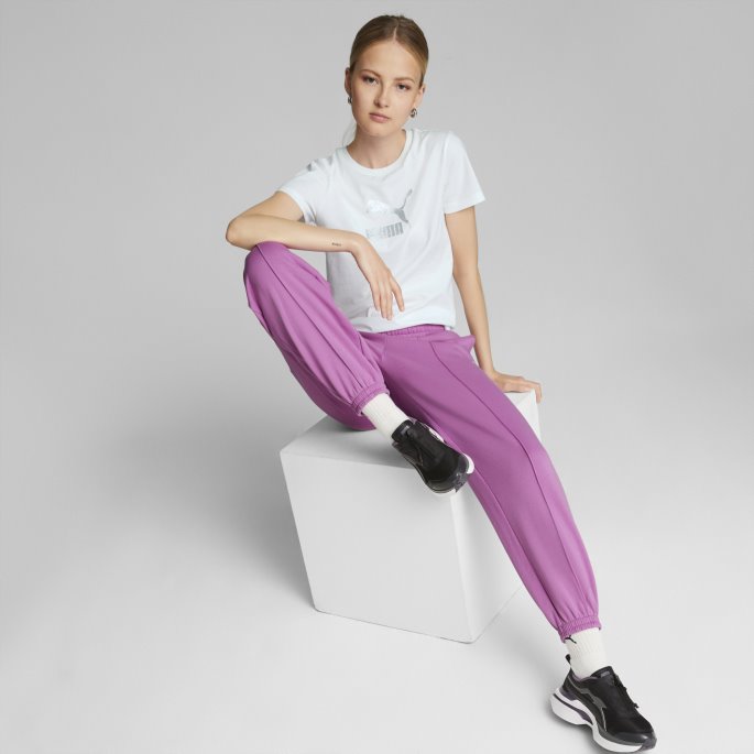 Puma På Tilbud Klassikere Joggebukser Kvinner Lilla Pop