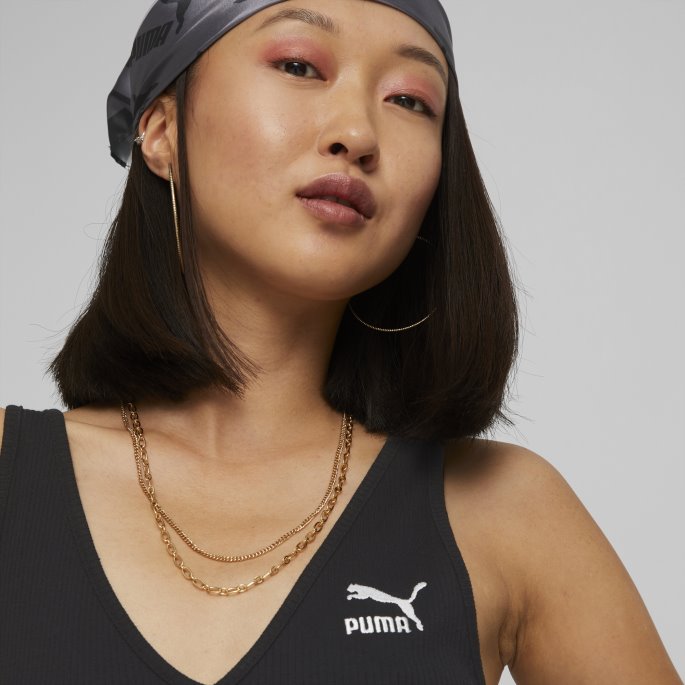 Puma På Tilbud Klassikere Ribbestrikket Damebody Svart