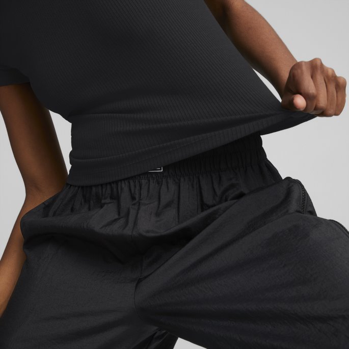 Puma På Tilbud Klassikere Ribbet Slim Dame T-skjorte Svart