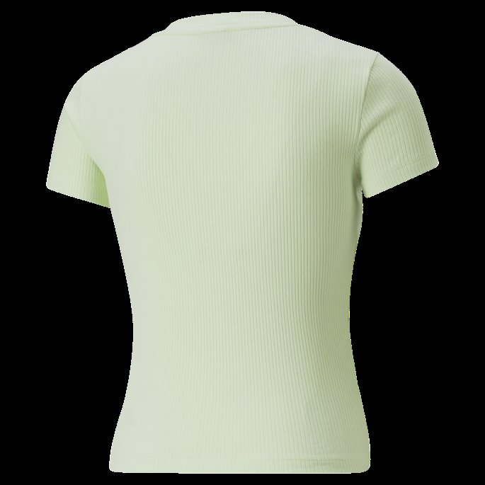 Pistachio Classics Ribbet Slim Dame T-skjorte Puma På Salg