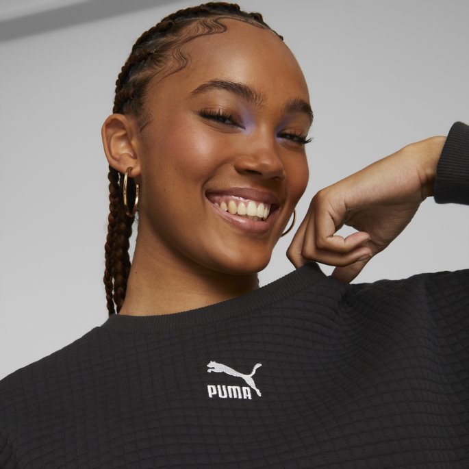 Svart Klassisk Vattert Damegenser Puma På Salg