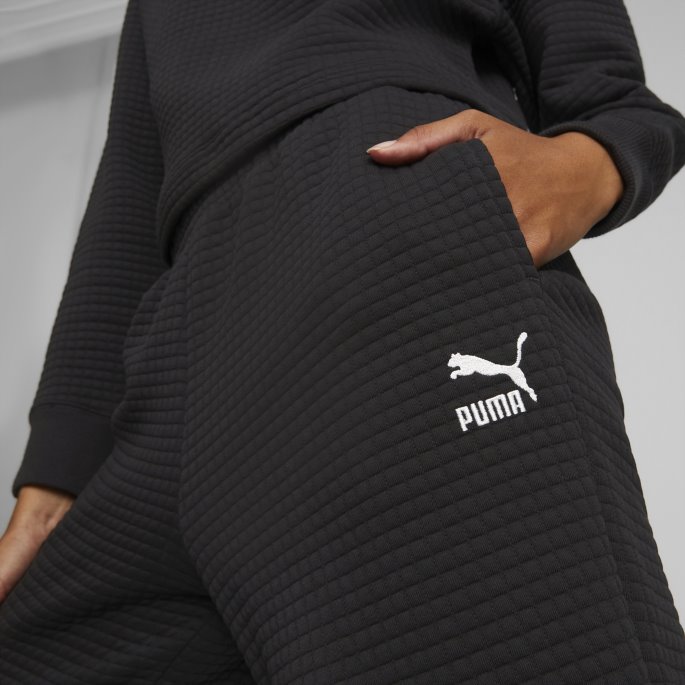 Klassikere Vattert Joggebukse Dame Svart Puma På Salg