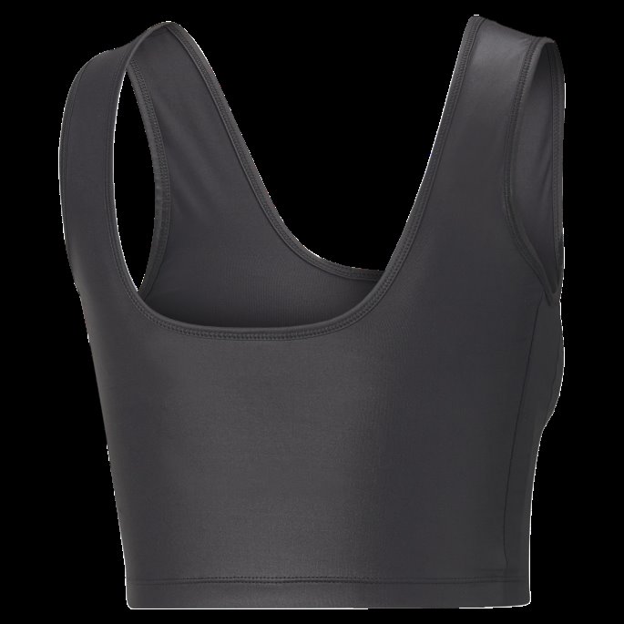Svart Puma På Salg T7 Skinnende Cropped Topp Kvinner