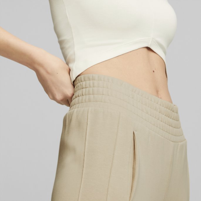 T7 High Waist Bukser Dame Light Sand Puma På Salg