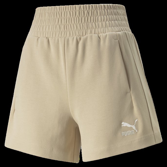 T7 High Waist Shorts Dame Light Sand Puma På Tilbud