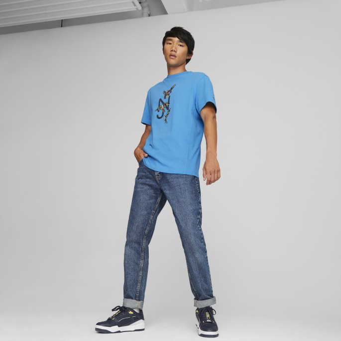 Neymar Jr Avslappet Herre T-skjorte Puma På Salg Bleu Azur