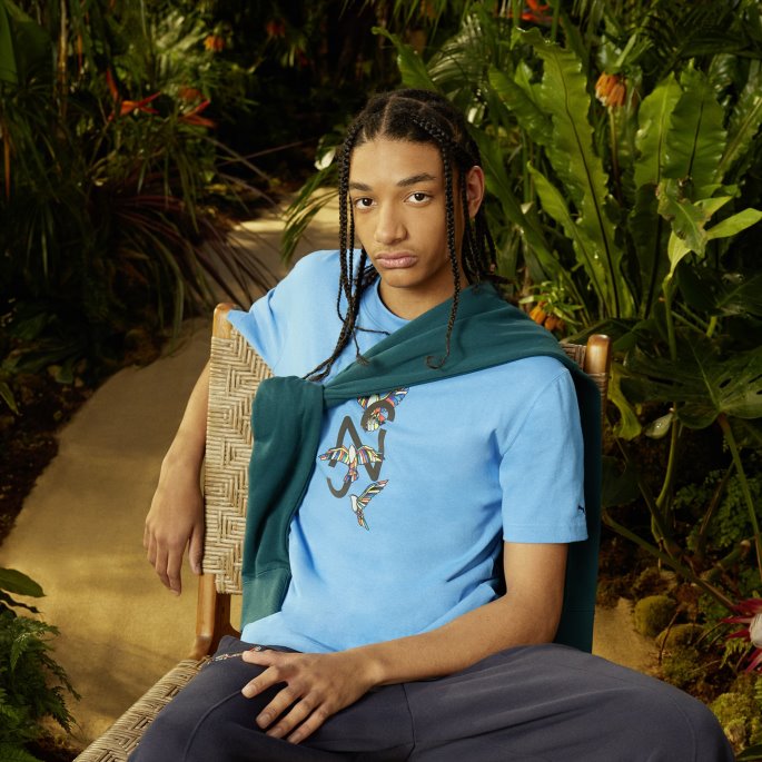 Neymar Jr Avslappet Herre T-skjorte Puma På Salg Bleu Azur