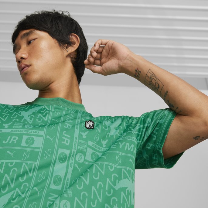 Leprechaun Grønn Puma På Tilbud Neymar Jr Jacquard Herre T-skjorte