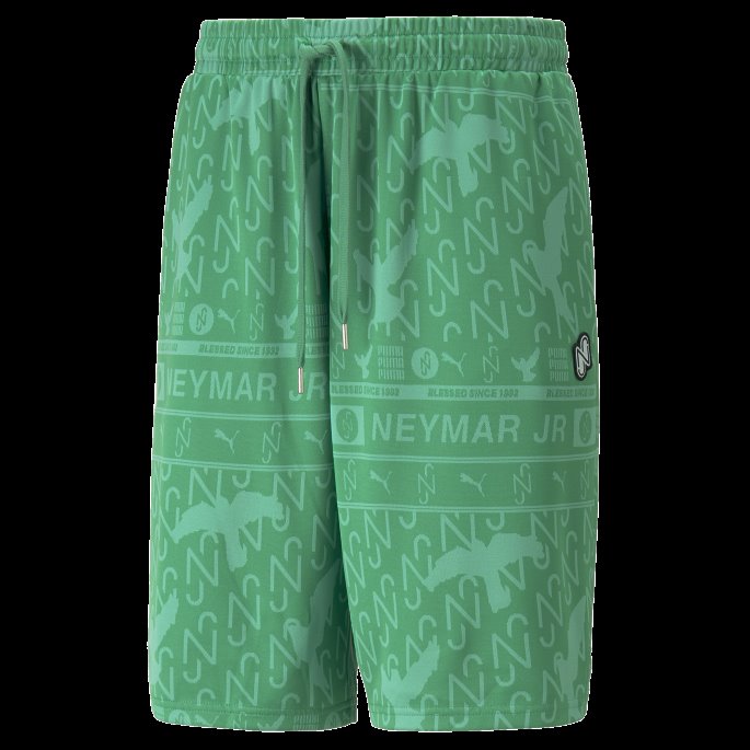 Puma På Tilbud Leprechaun Grønn Neymar Jr Jacquard Herreshorts