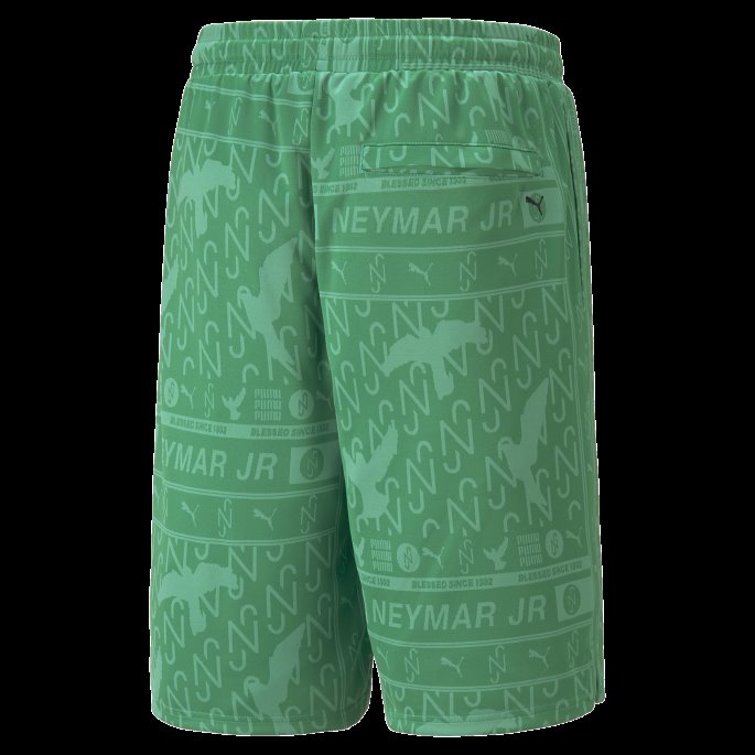 Puma På Tilbud Leprechaun Grønn Neymar Jr Jacquard Herreshorts