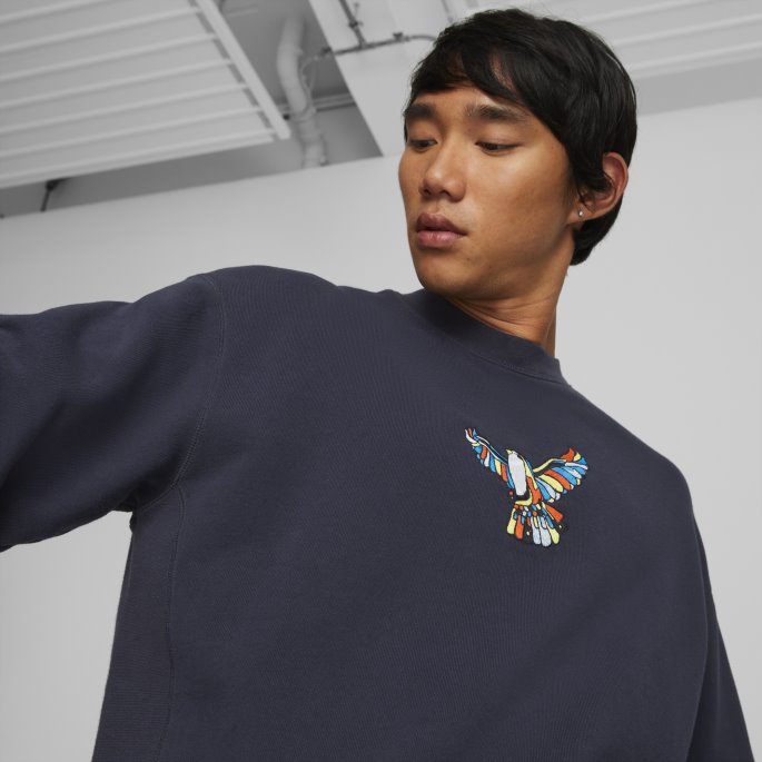 Neymar Jr Crew Neck Herregenser Parisian Night Puma På Tilbud