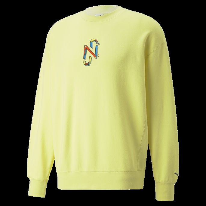 Puma På Tilbud Neymar Jr Crew Neck Herregenser Limelight