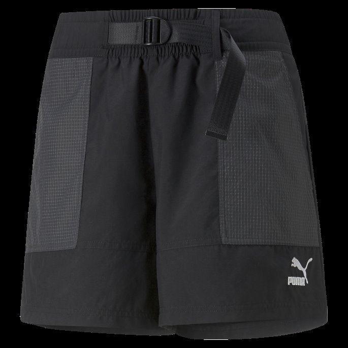 Svart Swxp Vevd Shorts Kvinner Puma På Salg