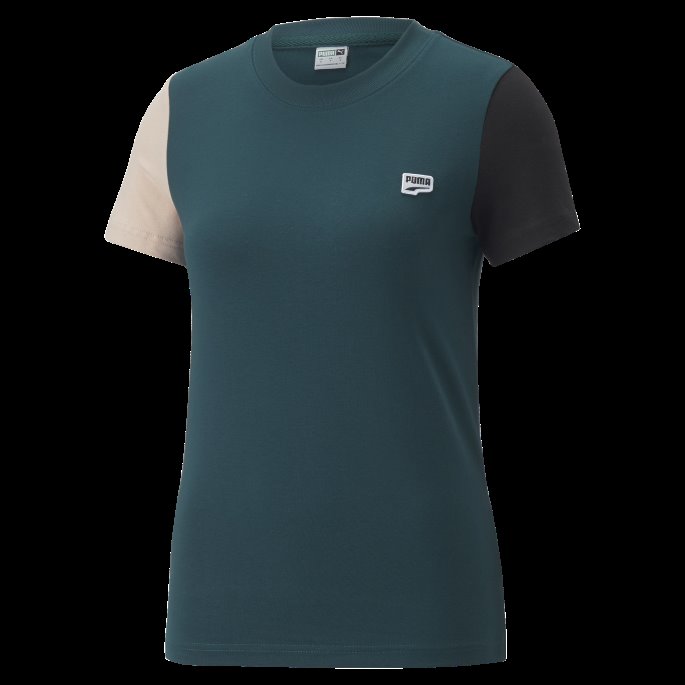 Puma På Salg Downtown Slim T-skjorte For Kvinner Varsity Green