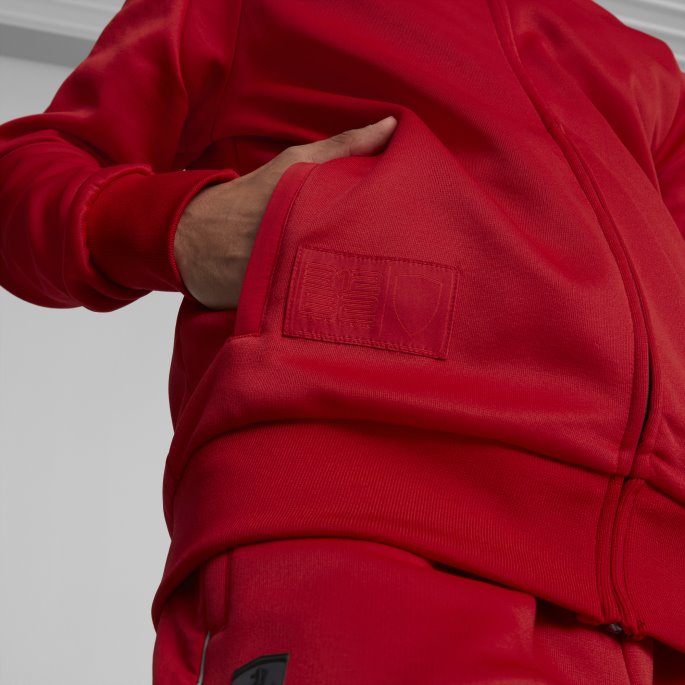 Puma På Tilbud Rosso Corsa Scuderia Ferrari Style Mt7 Treningsjakke For Menn