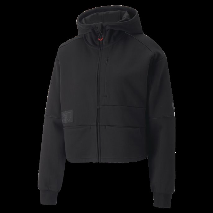 Svart Scuderia Ferrari Style Sweat Jakke Kvinner Puma På Salg