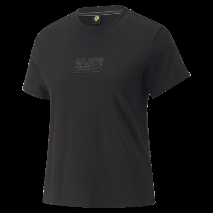 Svart Puma På Salg Scuderia Ferrari Stil Tee Kvinner