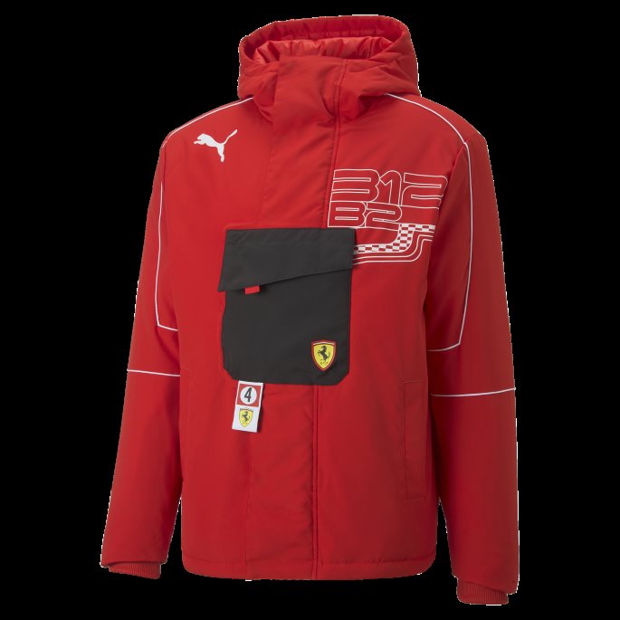 Rosso Corsa Scuderia Ferrari Race Statement Skalljakke Herre Puma På Tilbud