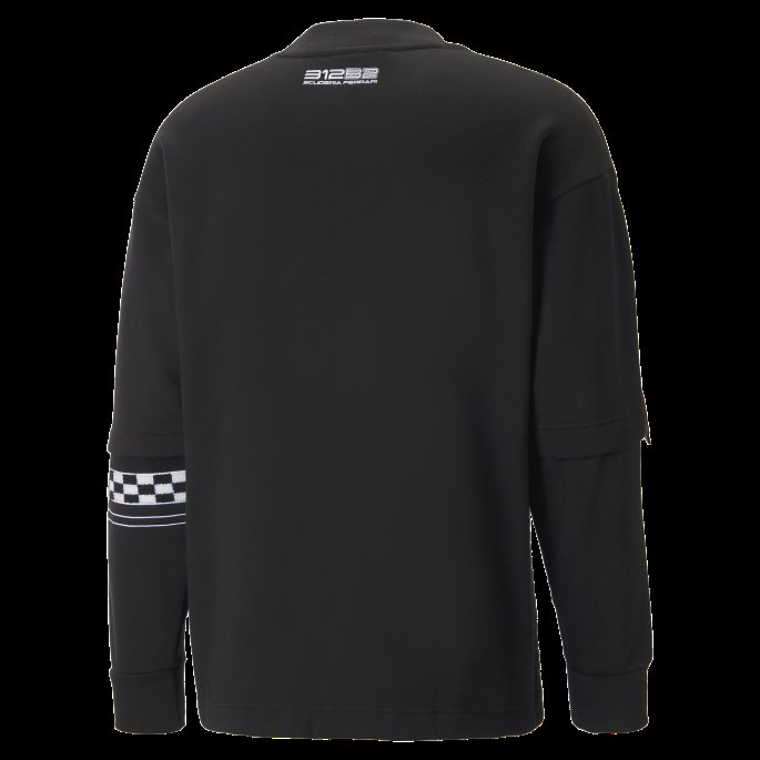 Scuderia Ferrari Race Statement Crew Neck Sweatshirt Menn Svart Puma På Tilbud