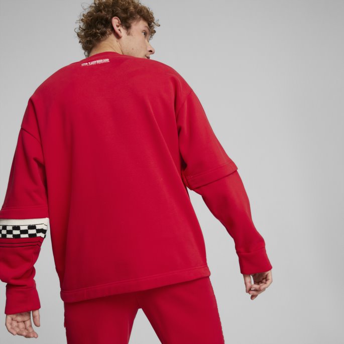 Puma På Tilbud Scuderia Ferrari Race Statement Crew Neck Sweatshirt Herre Rosso Corsa