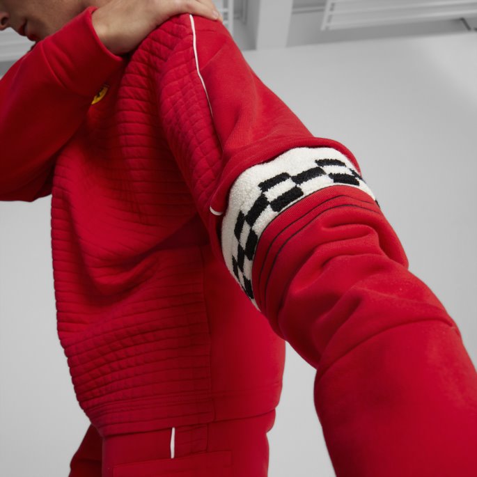 Puma På Tilbud Scuderia Ferrari Race Statement Crew Neck Sweatshirt Herre Rosso Corsa
