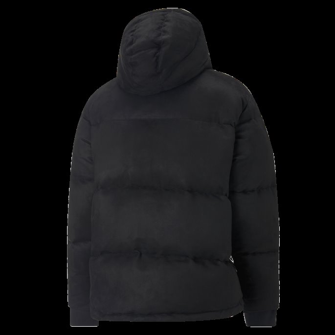 Sort Mmq Dunjakke I Imitert Skinn Puma På Tilbud