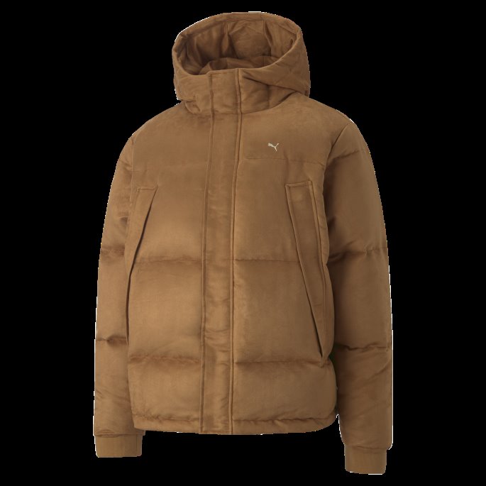 Mmq Dunjakke I Imitert Skinn Puma På Tilbud Desert Tan