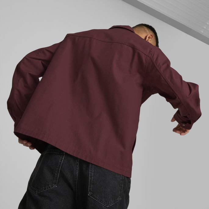 Puma På Tilbud Aubergine Mmq Ripstop Overskjorte
