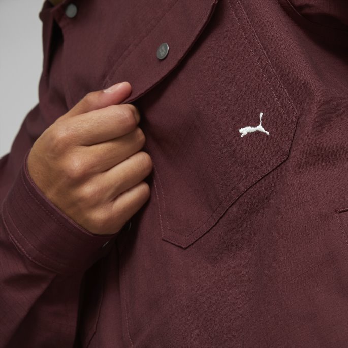 Puma På Tilbud Aubergine Mmq Ripstop Overskjorte